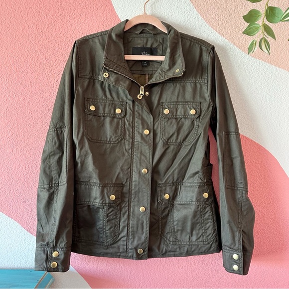 J. Crew The Downtown Field Jacket in Green Medium - Picture 2 of 8